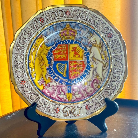 King George VIII 1937 Paragon Coronation Plate - Picture 2 of 7